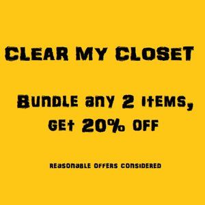 Clear My Closet - 20% off 2+ Bundles